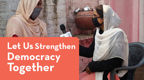 Let us strengthen democracy together