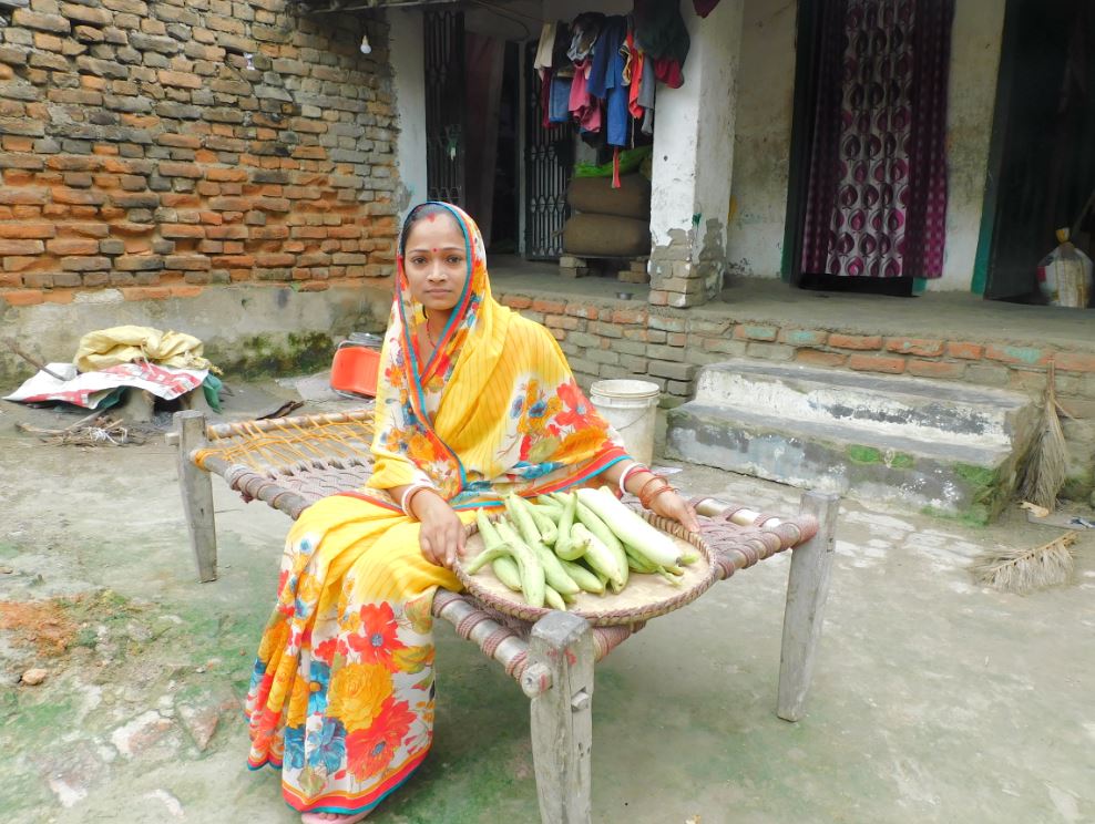 Menka adopts a kitchen garden