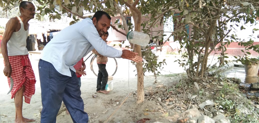 TippyTap promotes handwashing in villages of Bihar