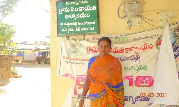 Suguna, the village head and president of Appaipally, an active member of Women Farmers Club