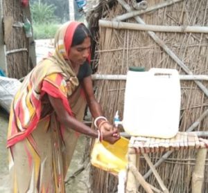 Bamboo handwashing station