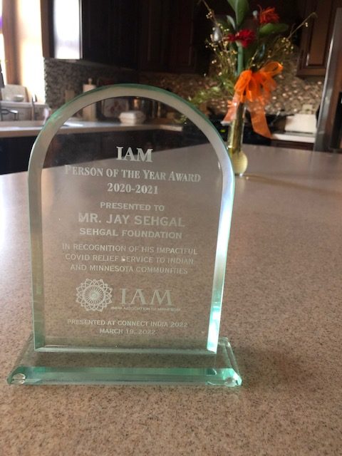 IAM recognizes Sehgal Foundation