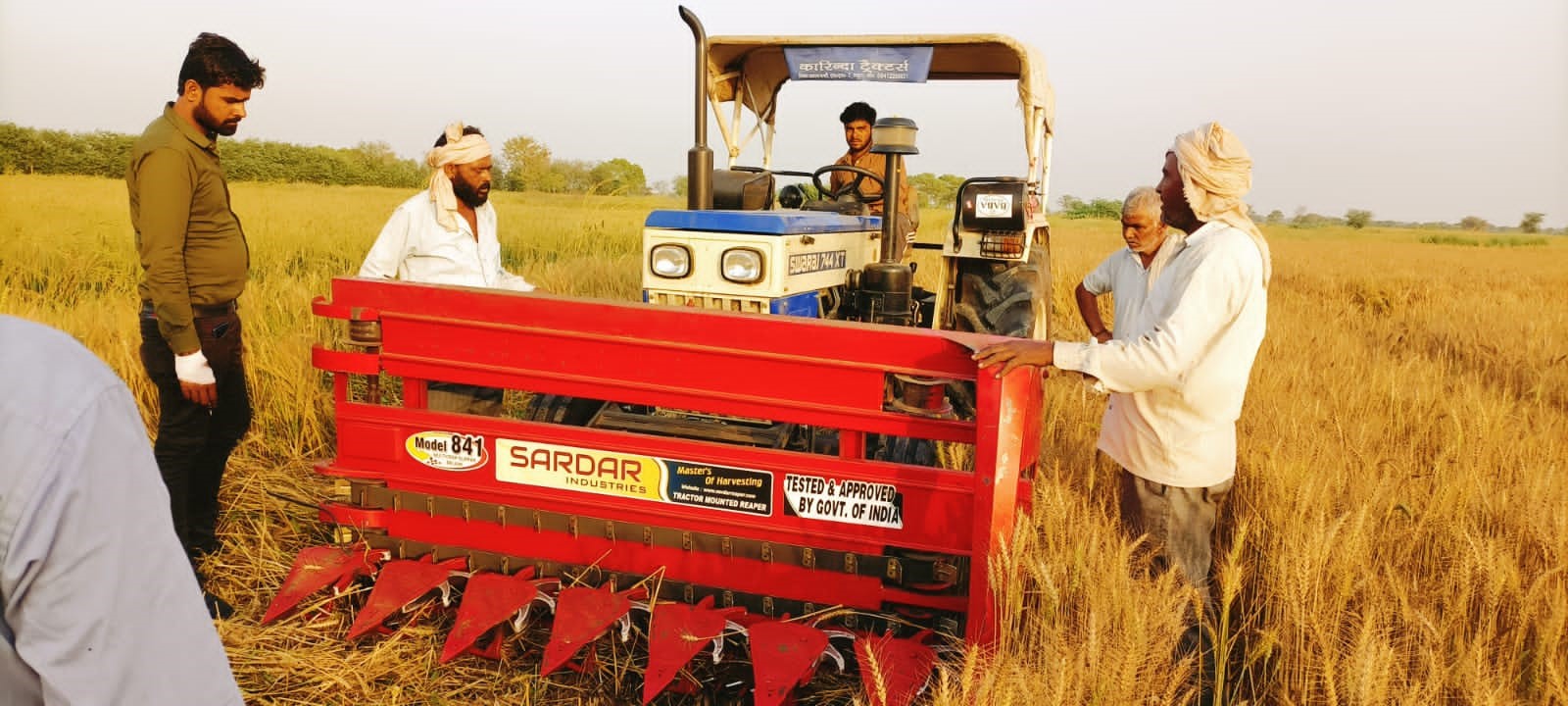 Reaper machine used in farms