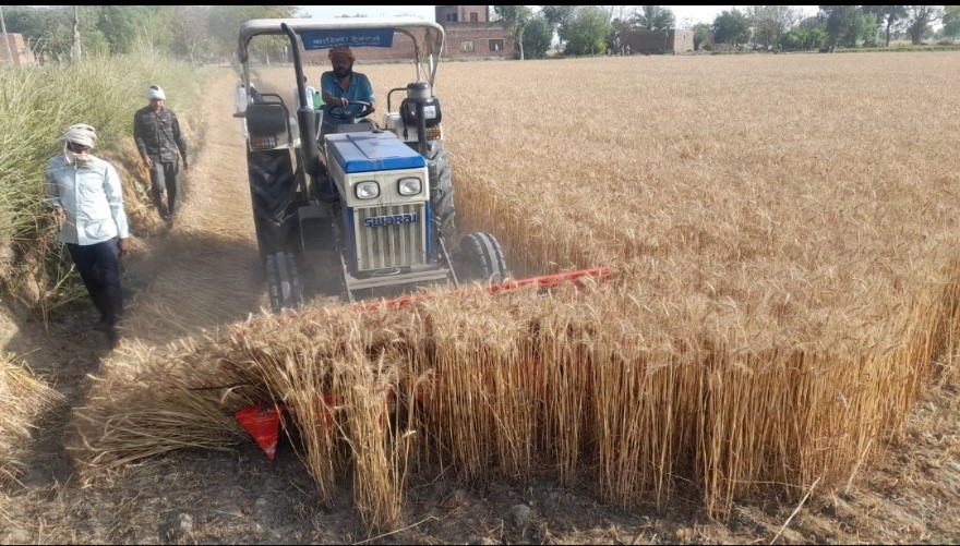 Reaper machine used in farms