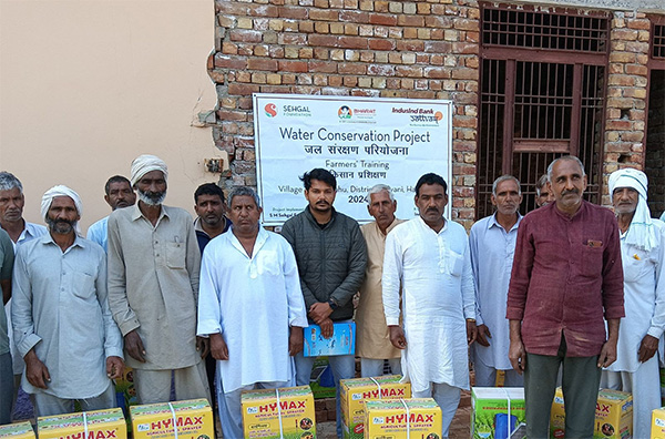 IndusInd Bank and S M Sehgal Foundation Together Address Water Woes