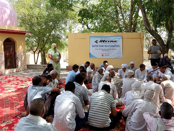JK Tyre & Industries Ltd Supports Pond Rejuvenation Project