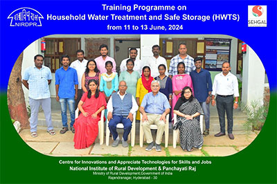 S M Sehgal Foundation with CAWST and NIRDPR
