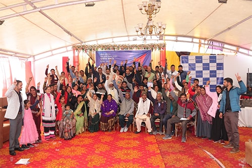 Farmers attending the interface meeting
