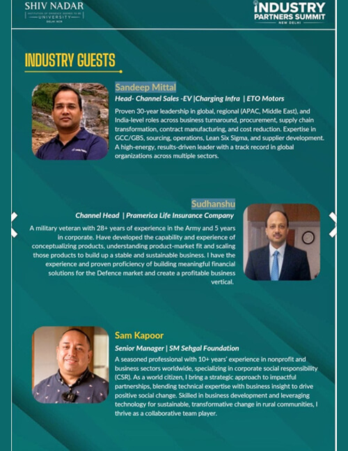 Shiv Nadar University Industry Partners Summit 2025