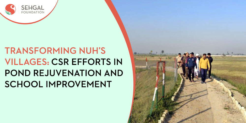 Transforming Nuh’s Villages: CSR Efforts in Pond Rejuvenation and School Improvement