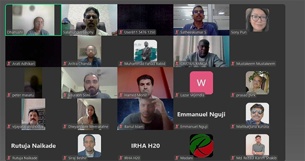 Salahuddin Saiphy during the webinar